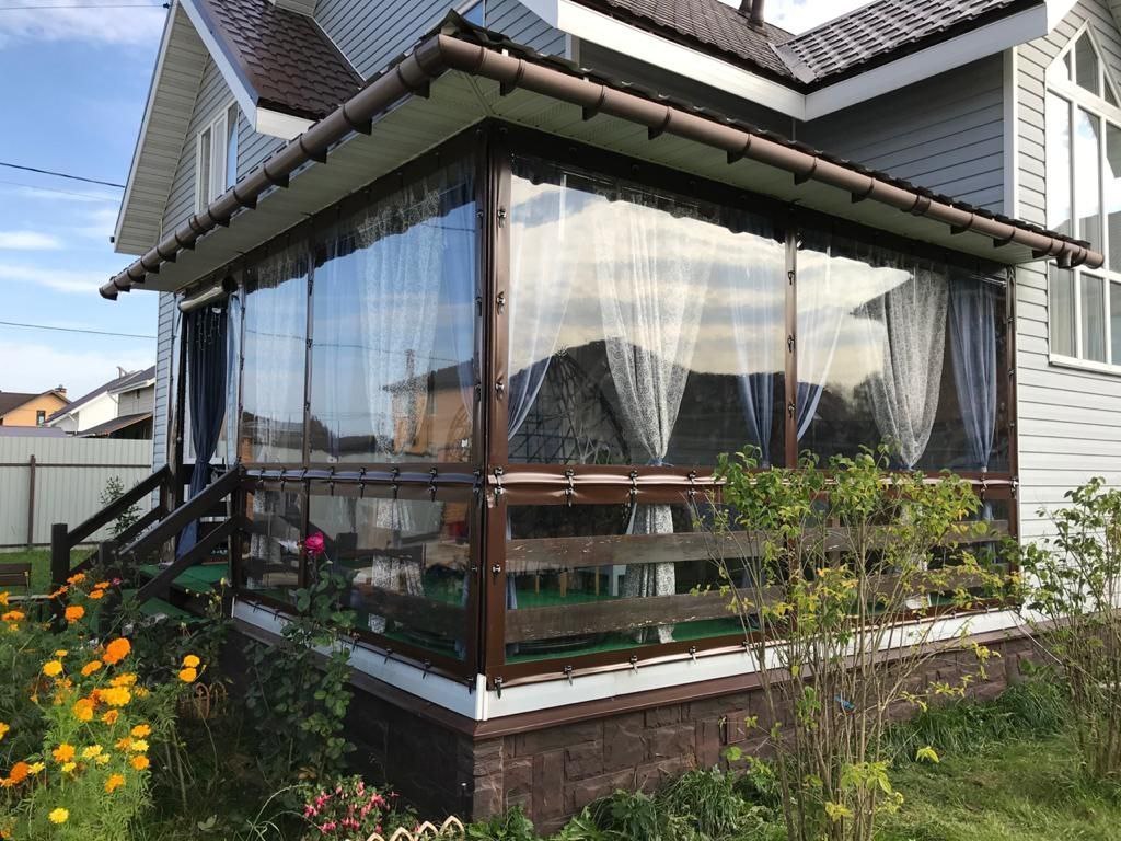Мягкие окна для террасы частного дома в Белгороде